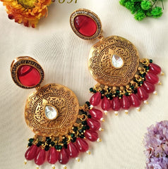 Gold Redstone Earrings