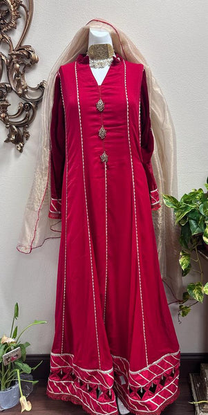 Chiffon red dress